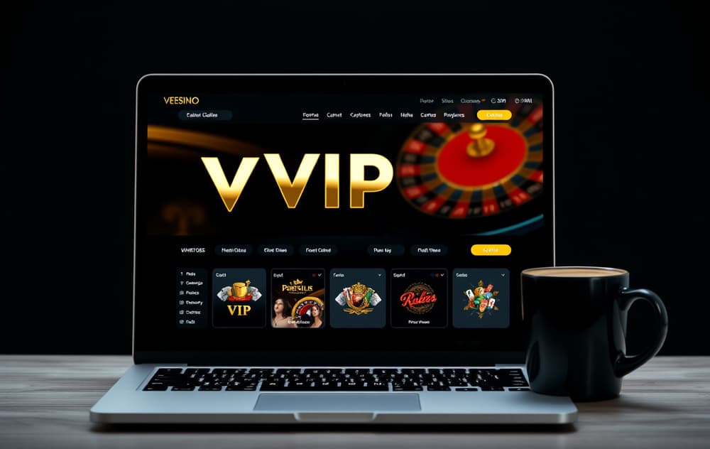 Highroller Casino premium grensesnitt med gullaksenter og rulett